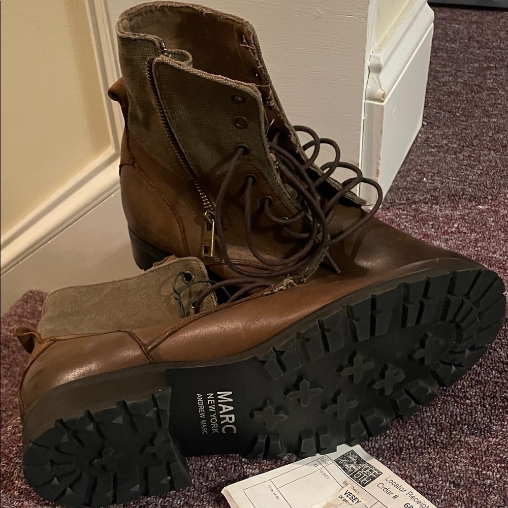 Marc New York Men's Brown and Olive Boots